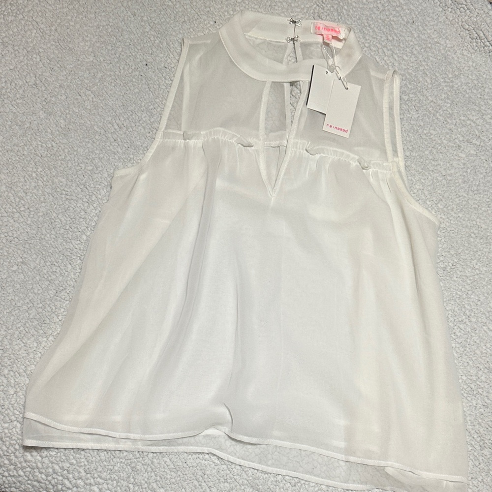 re:named Ivory Sheer Blouse
